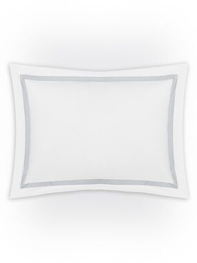 Matouk KING SHAM 21x36 Lowell Silver 600 Thread Percale 100% Egyptian Cotton